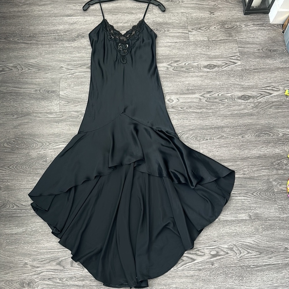 Natori Black Cami Dress satin